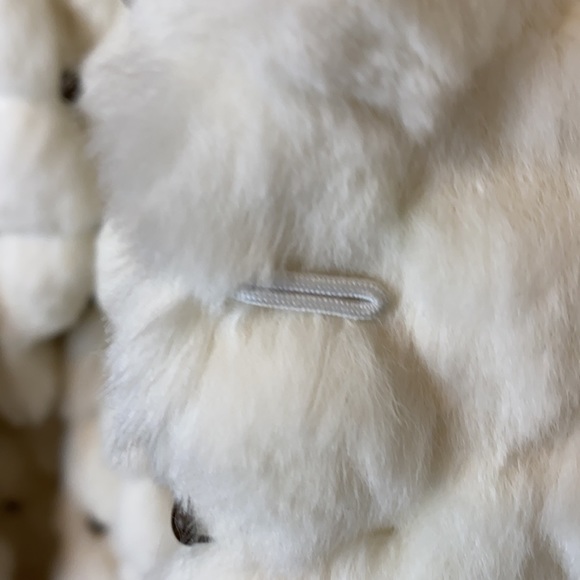 B’love faux fur Bolero Jacket with bronze studs in a diamond design. Size Large - Picture 7 of 7